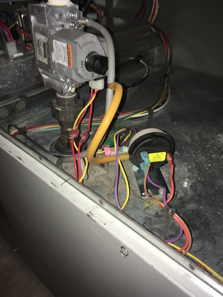 Saddle Ridge, AB - Replaced new style Aluminum tube pressure switch on Lochinvar boiler Saddle Ridge, AB - Replaced new style Aluminum tube pressure switch on Lochinvar boiler